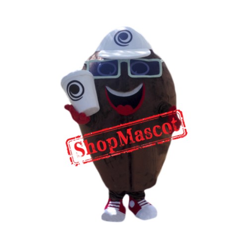Coffee Bean Mascot Costume