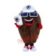 Coffee Bean Mascot Costume Coffee Bean Mascot Costume