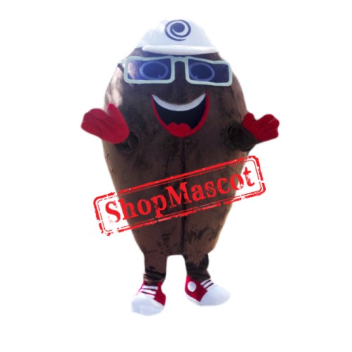 Coffee Bean Mascot Costume