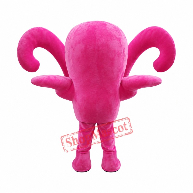 Pink Octopus Mascot Costume Pink Octopus Mascot Costume