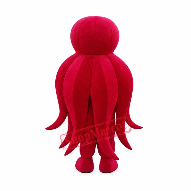 Red Octopus Mascot Costume Red Octopus Mascot Costume