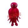 Red Octopus Mascot Costume