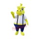 Yellow Rhino Mascot Costume