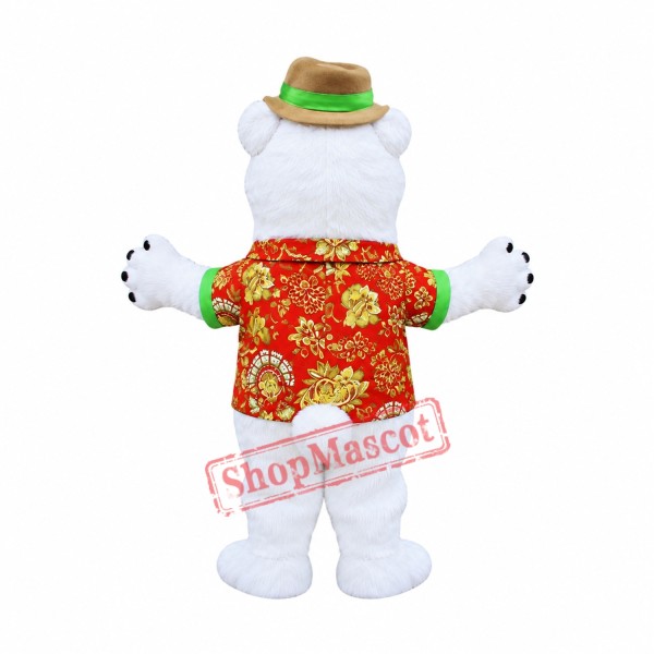 Friendly Lightweight Polar Bear Mascot Costume Friendly Lightweight Polar Bear Mascot Costume
