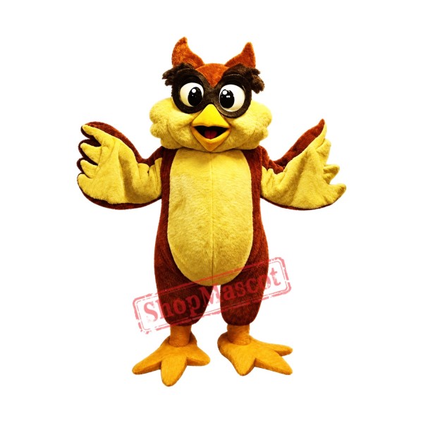 Friendly Lightweight Owl Mascot Costume