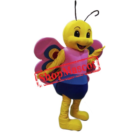 Friendly Lightweight Butterfly Mascot Costume