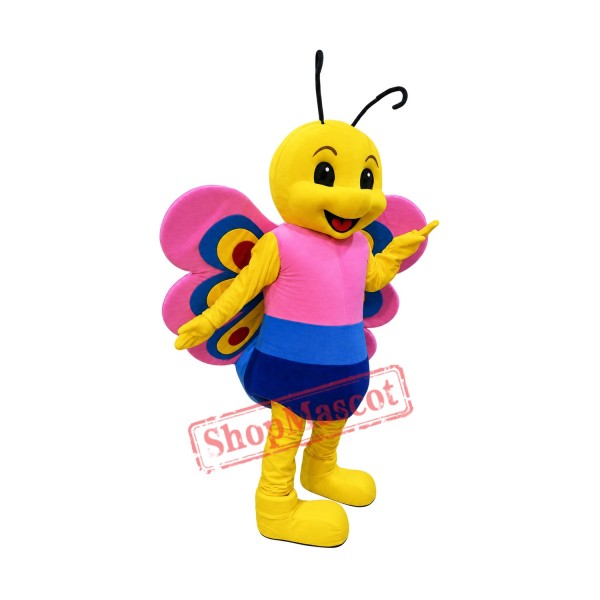 Friendly Lightweight Butterfly Mascot Costume