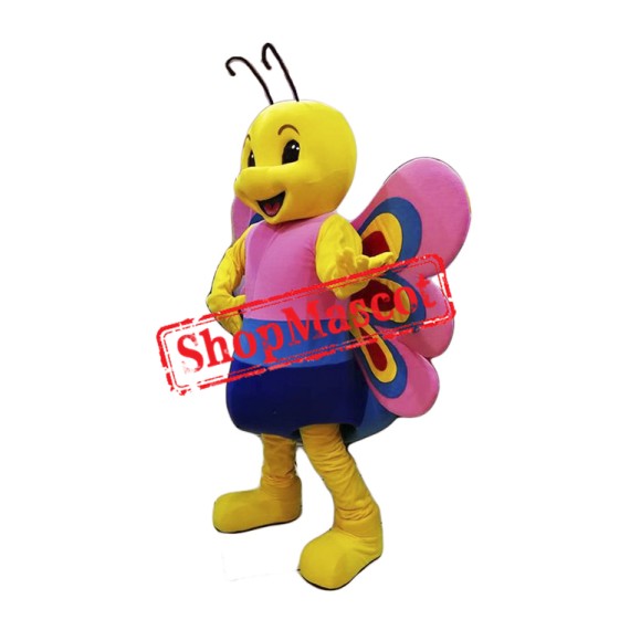 Friendly Lightweight Butterfly Mascot Costume