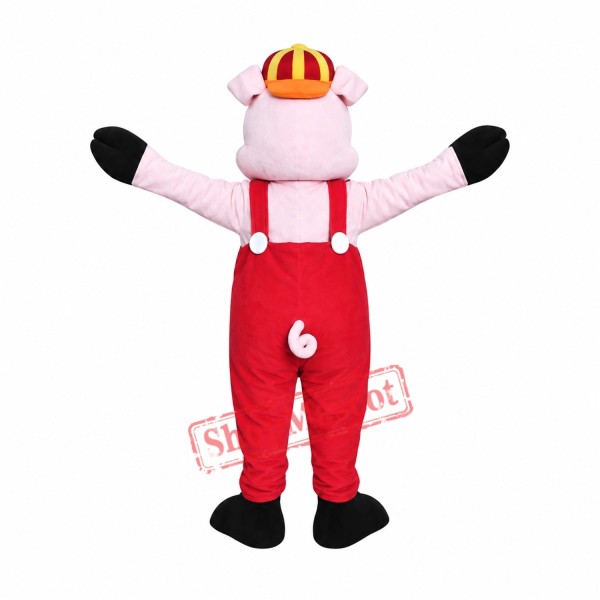 Happy Little Pig Mascot Costume Happy Little Pig Mascot Costume