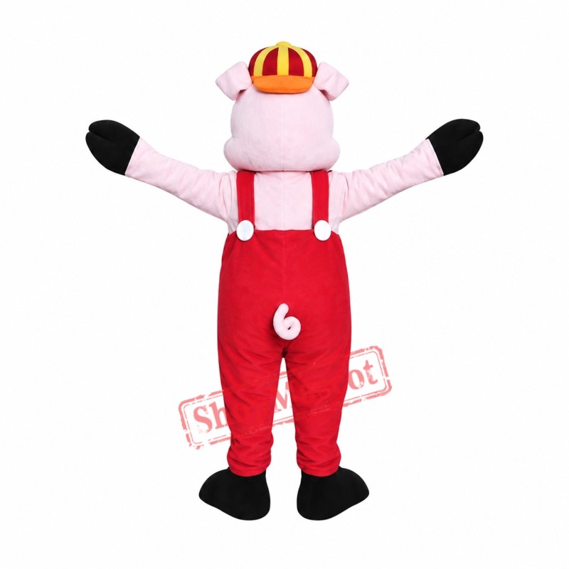 Happy Little Pig Mascot Costume Happy Little Pig Mascot Costume