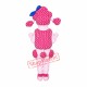 Pink Poodle Dog Mascot Costume