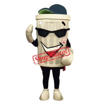 Happy Trash Can Mascot Costume