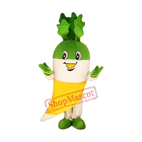 White Radish Mascot Costume