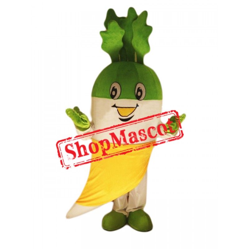 White Radish Mascot Costume