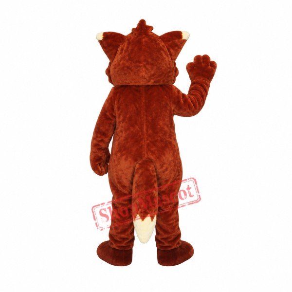 Happy Red Fox Mascot Costume Happy Red Fox Mascot Costume