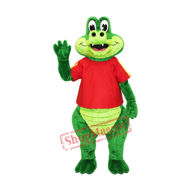 Friendly Crocodile Mascot Costume Friendly Crocodile Mascot Costume