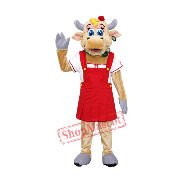 High Quality Female Cow Mascot Costume