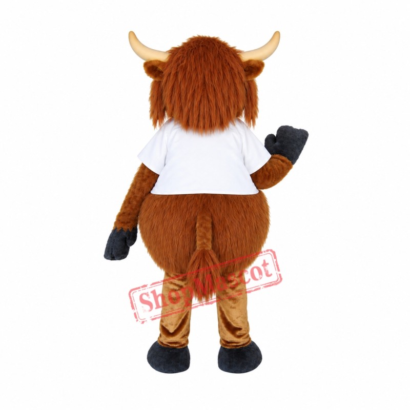Cute Furry Cow Mascot Costume