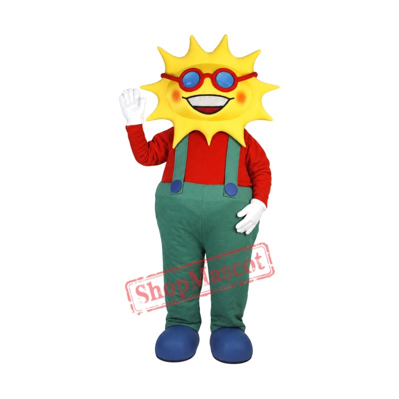 Smiling Lightweight Sun Mascot Costume Smiling Lightweight Sun Mascot Costume