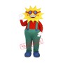 Smiling Lightweight Sun Mascot Costume