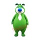 Cute Green Bear Mascot Costume Cute Green Bear Mascot Costume