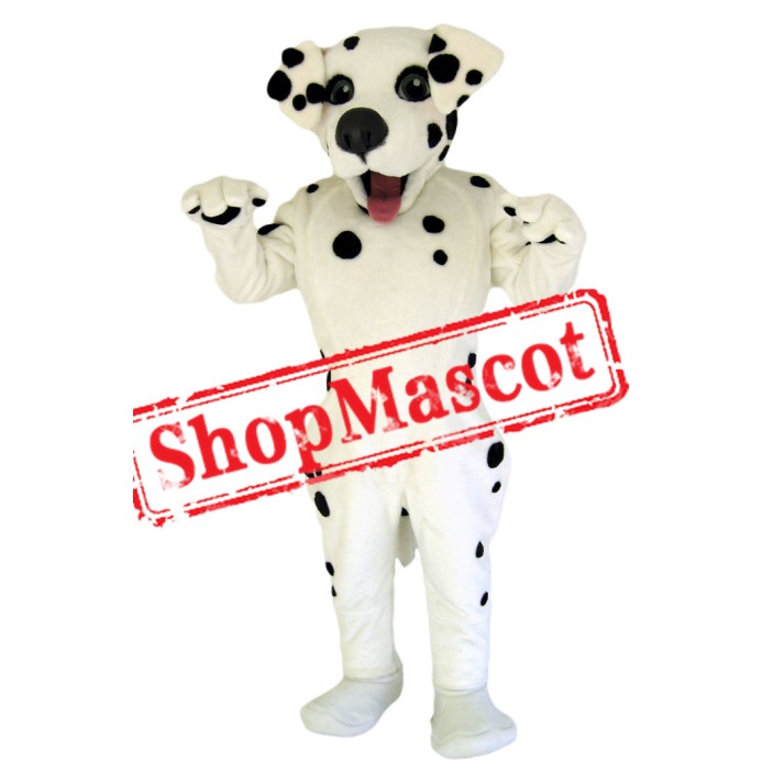 Happy Dalmation Dog Mascot Costume