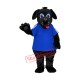College Black Dog Mascot Costume College Black Dog Mascot Costume