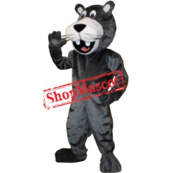 Happy Black Panther Mascot Costume