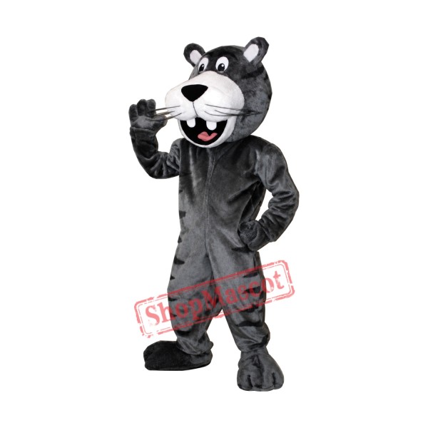Happy Black Panther Mascot Costume