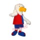 Cute White Eagle Mascot Costume