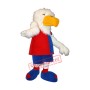 Cute White Eagle Mascot Costume