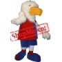 Cute White Eagle Mascot Costume