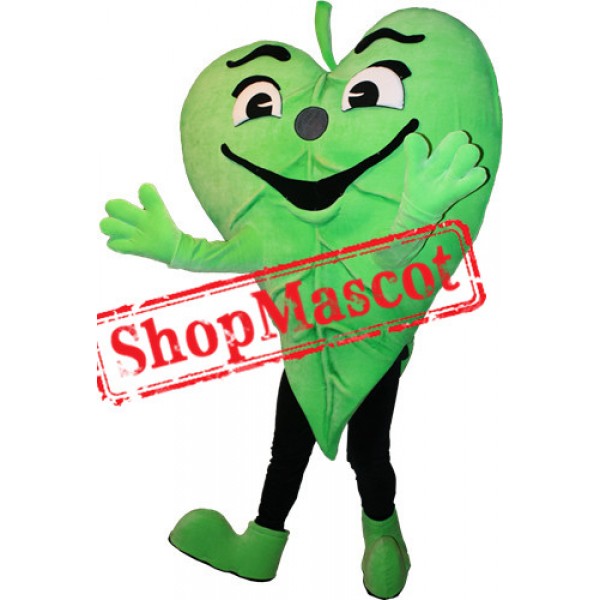 Happy Lightweight Leaf Mascot Costume