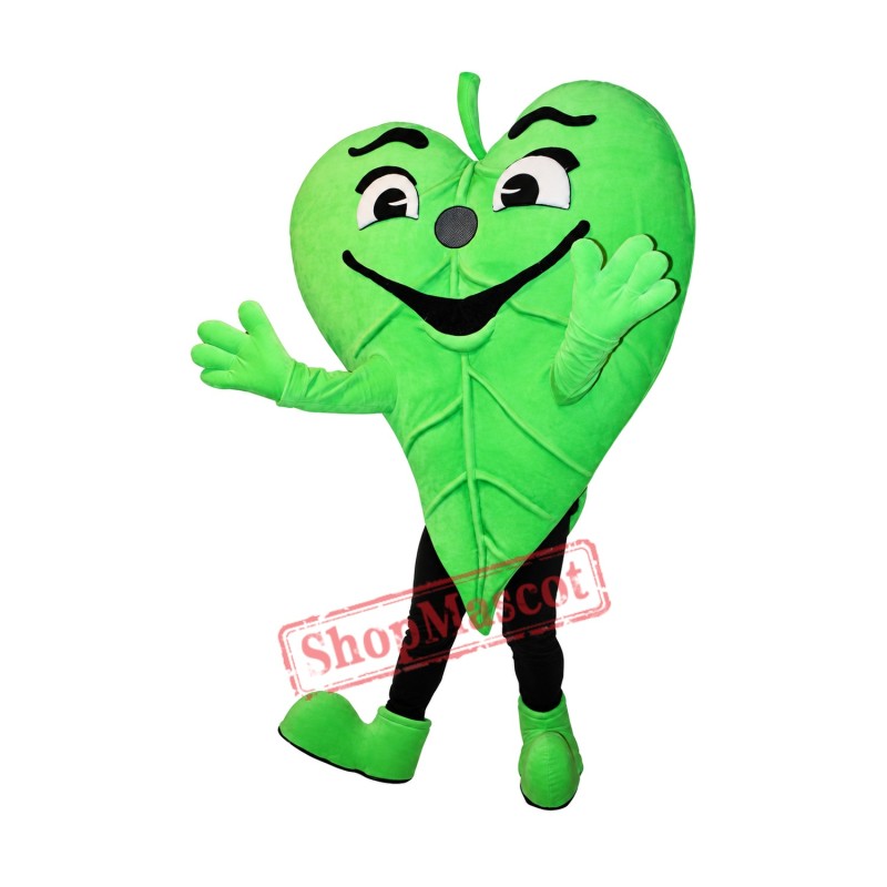 Happy Lightweight Leaf Mascot Costume Happy Lightweight Leaf Mascot Costume