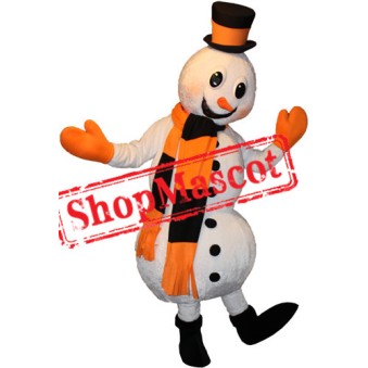 Happy Lightweight Snowman Mascot Costume