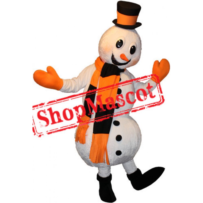 Happy Lightweight Snowman Mascot Costume