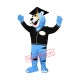 Blue Erudite Panther Mascot Costume Blue Erudite Panther Mascot Costume
