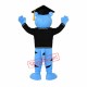 Blue Erudite Panther Mascot Costume Blue Erudite Panther Mascot Costume