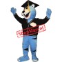 Blue Erudite Panther Mascot Costume