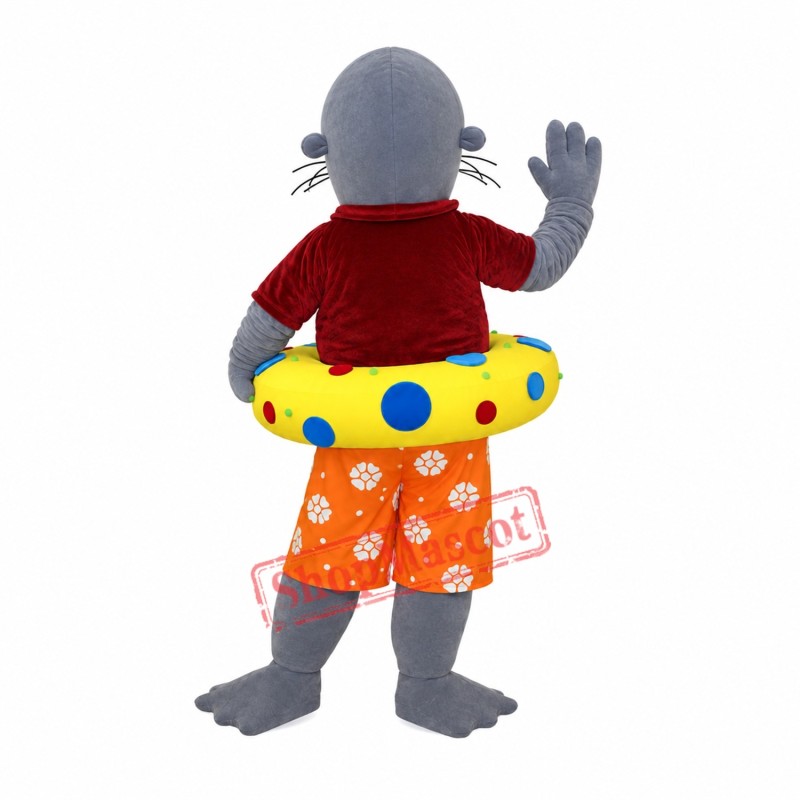 Happy Lightweight Sea Lion Mascot Costume Happy Lightweight Sea Lion Mascot Costume