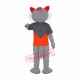 Happy Grey Cat Mascot Costume