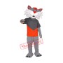 Happy Grey Cat Mascot Costume