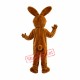 Brown & White Rabbit Mascot Costume Brown & White Rabbit Mascot Costume