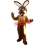 Brown & White Rabbit Mascot Costume