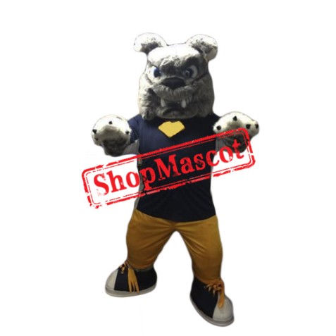 Power Furry Bulldog Mascot Costume