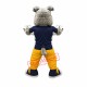 Power Furry Bulldog Mascot Costume Power Furry Bulldog Mascot Costume