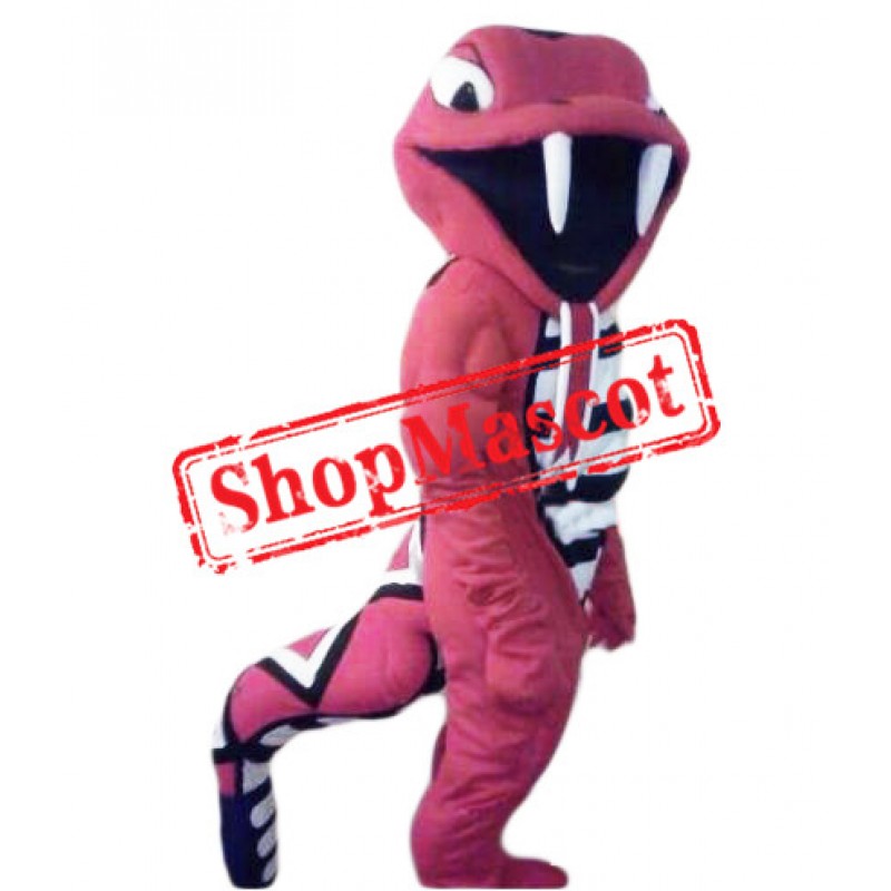Fierce Red Cobra Mascot Costume