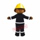 Fire Safety Bear Mascot Costume Fire Safety Bear Mascot Costume