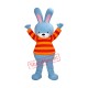 High Blue Bunny Mascot Costume High Blue Bunny Mascot Costume