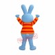 High Blue Bunny Mascot Costume High Blue Bunny Mascot Costume